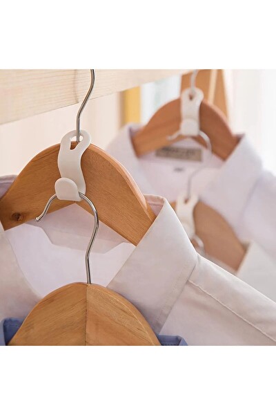 Mithra Life MIT1221 Elbise Askısı Bağlantı Kancası Aparatı Düzenleyici Organizer - 5 Adet