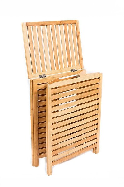 DigitHome Bambu Çamaşır Kirli Sepeti Banyo Düzenleyici – DB-0034