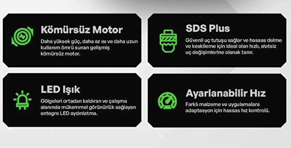 Voltz VZHD-20 20V-5Ah Akülü Kırıcı Delici Matkap