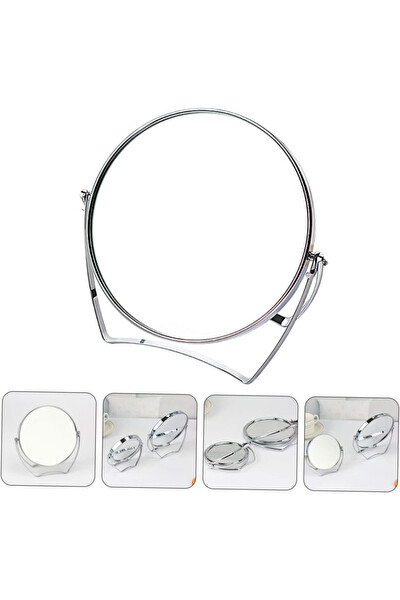 Mithra Life Mini Boy Büyüteçli Çift Taraflı Krom Kaplama Masa Ofis Makyaj Aynası MIT1243