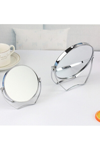 Mithra Life Mini Boy Büyüteçli Çift Taraflı Krom Kaplama Masa Ofis Makyaj Aynası MIT1243