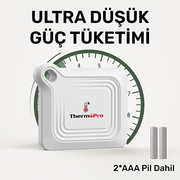 ThermoPro TP351 Telefon Kontröllü 79 M Menzilli Indoor Termometre