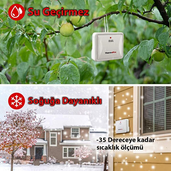 ThermoPro TP65C Termometre İç Mekan Dijital Sıcaklık ve Nem Ölçer