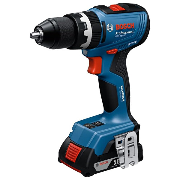 Bosch GSR 18V-65 2x5.0AH Akülü Delme Vidalama Seti