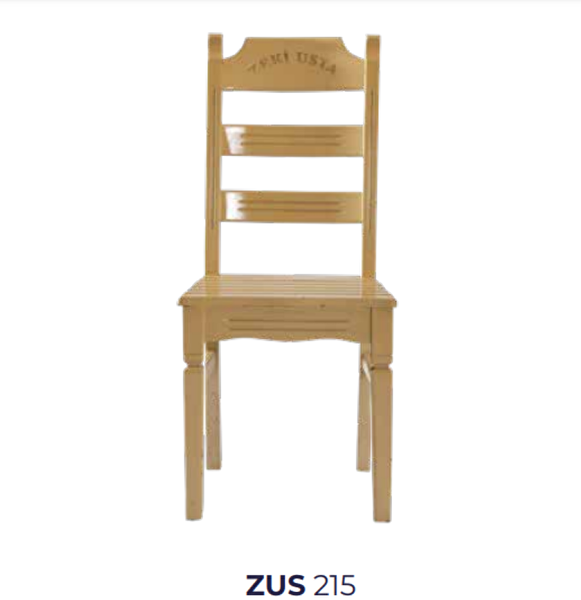 Bengi Ticaret Sandalye 198787 ZUS2214 Çizgi Merdiven Model Ahşap Renk Kayın Küt Ayak El Yapım