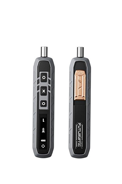 Torima TTS-06 Gri Manyetik Elektrikli Tornavida Seti - 162 Parça LED Ekranlı Alüminyum Kasa