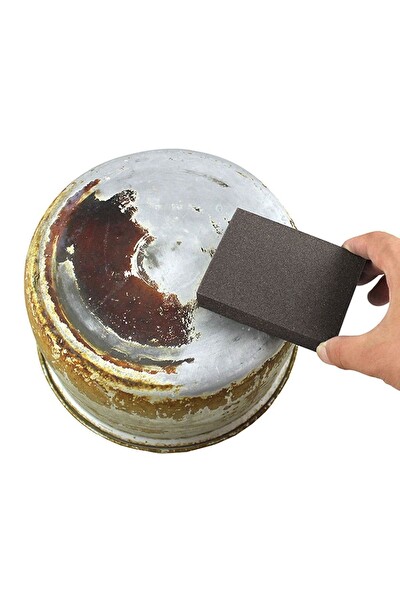 Atlas Islak Kuru Ahşap Metal Plastik Yüzeyler İçin 180 Kum Sünger Kübik El Zımparası - 5 Adet