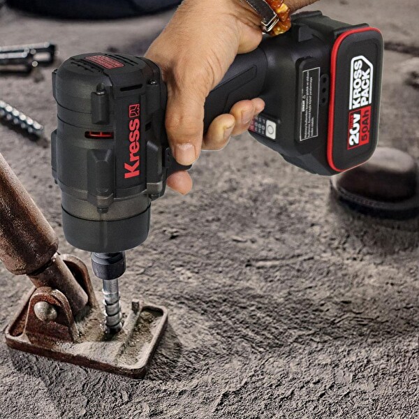 Kress KH276.91 20Volt 700-850Nm Kömürsüz Profesyonel Şarjlı Somun Sıkma - Akü Dahil Değildir