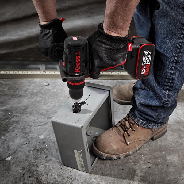 Kress KUC33.91 20Volt 95Nm Kömürsüz Profesyonel Şarjlı Darbeli Matkap - Akü Dahil Değildir