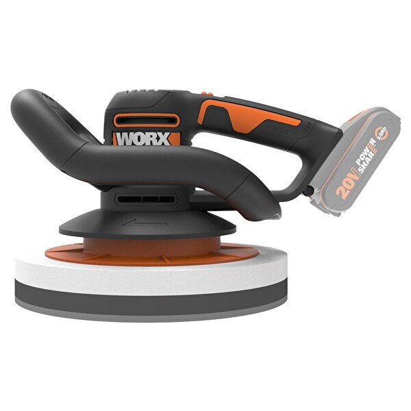 Worx WX856.9 20Volt 254MM Şarjlı Orbital Polisaj Makinesi - Akü Dahil Değildir
