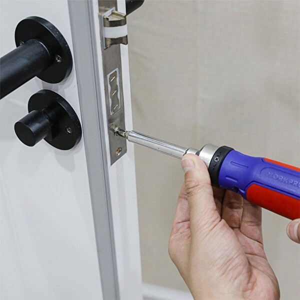 Workpro WP200524 14 Parça Profesyonel CR-V Cırcırlı Bits Tornavida Seti