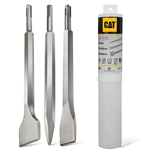 Cat DX27SET 1500 Watt 5.0J 32MM Profesyonel SDS-Plus Kırıcı - Delici + DA03903 3 Parça Kırıcı Uç Seti