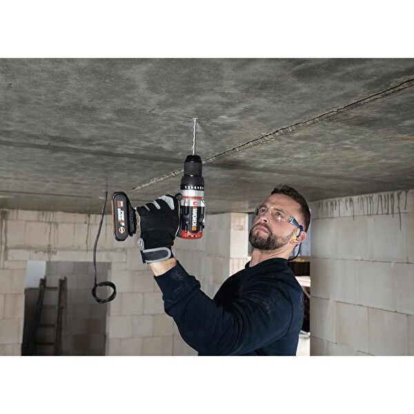 Worx WX354.9C 20 Volt/2.0Ah Li-ion Tek Akülü Kömürsüz Profesyonel Darbeli Şarjlı Matkap