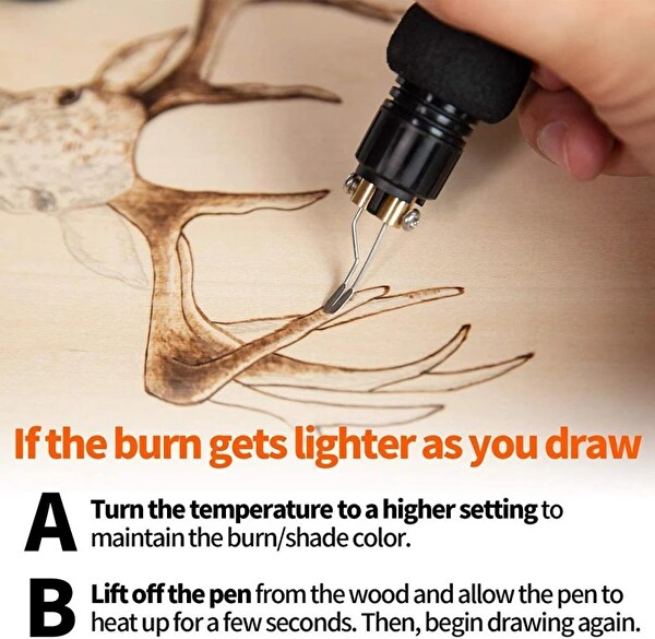 WellHise Tek Kollu - 20 Uçlu WH-939-2 Ahşap Yakma Makinesi