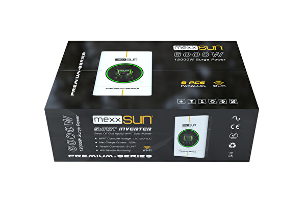 Mexxsun MEXX-P6kW - Premium 48V 6kW Paralel Wi-Fi Dual Output