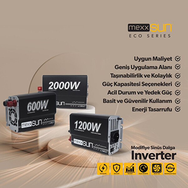 Mexxsun 12 V 3000 W Tam Sinüs Inverter