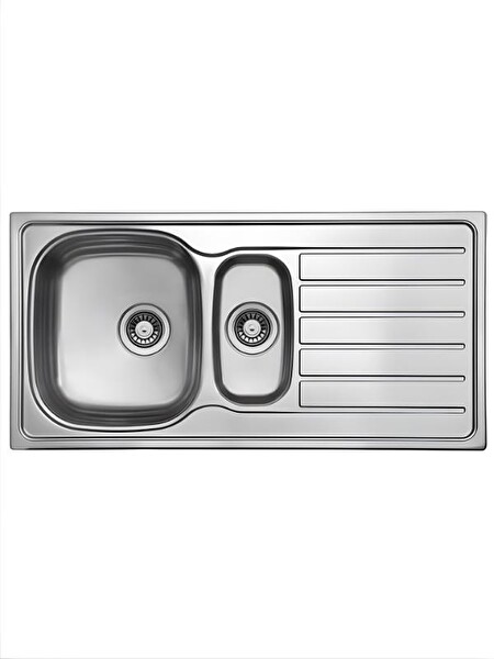 Ukinox Hypnos 100 Sağ Dekorlu Çelik Eviye