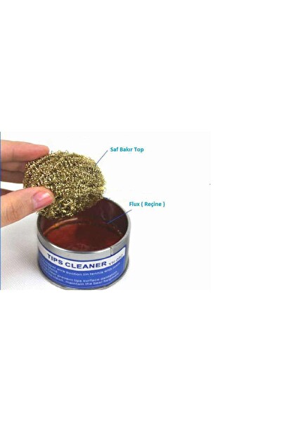 Sunline SL-08C Havya Ucu Temizleme Seti - Kutulu Temizleme Teli - Flux Reçine