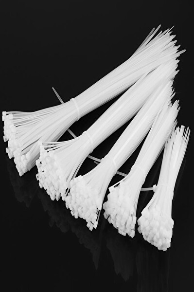 Şahnet 2.5x150 MM Kablo Bağı Cırt Kelepçe Beyaz - 100 Adet