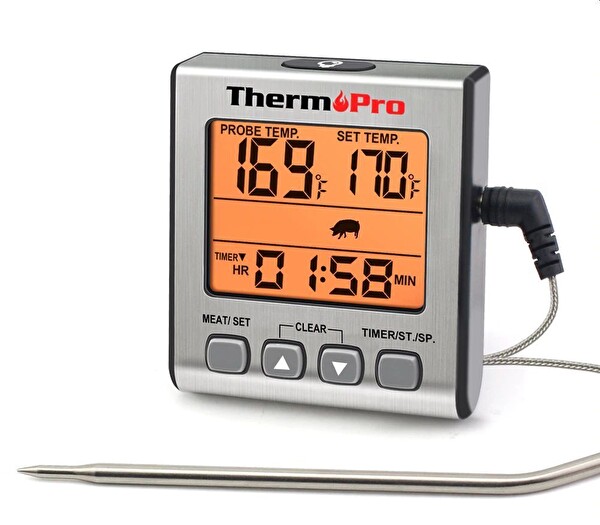ThermoPro Dijital Problu Et Barbekü Gıda Termometresi