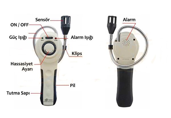 Benetech GM8800A Gaz Kaçak Tespit Cihazı Dedektör Yanıcı Parlayıcı Patlayıcı