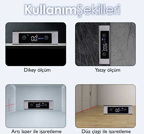 Loyka 5342 Mini Dijital Eğim Ölçer Lazerli