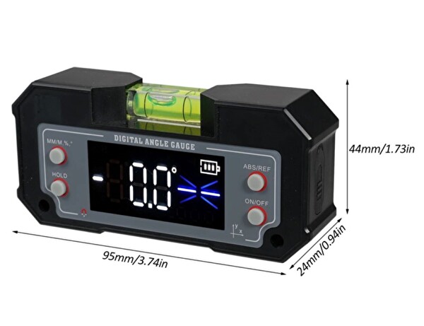 Loyka 5346 Mini Dijital Eğim Ölçer Su Terazili