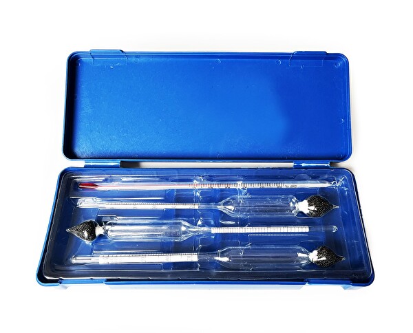 Aek-Tech 3'lü Set Termometreli Alkolmetre 0-40-70-100