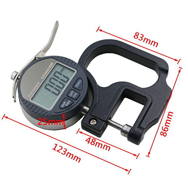Aek-Tech Dijital Mikrometre 0-12.7mm 0.01mm