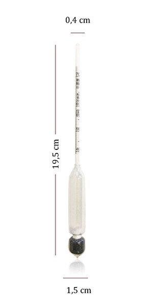 Aek-Tech 3'lü Set Alkolmetre 0-40-70-100 Ahşap Kutulu