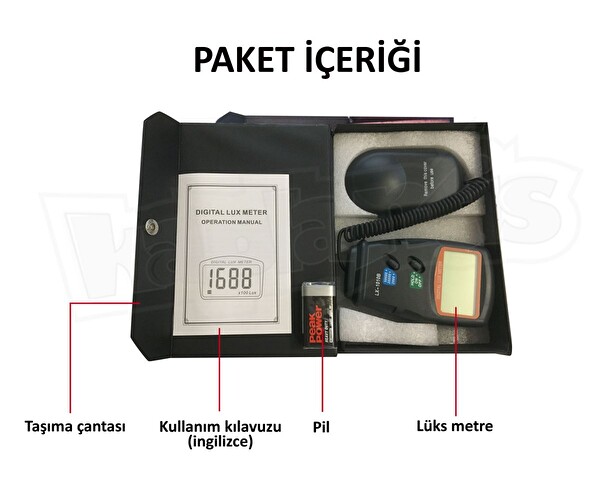 Aek-Tech LX-1010B Işık Ölçer Lüksmetre