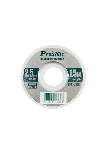 Proskit 8PK-031C Lehim Temizleme Teli Lehim Sökme Fitili 2.5mm
