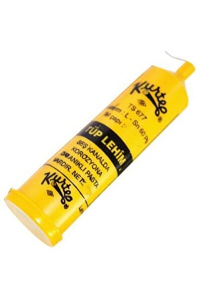 Kurtel Tüp Lehim 60/40 1.2 MM - 60 Kalay 40 Kurşun 1.2 MM Pastalı Tüp lehim 25 Gram