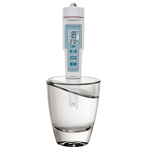 Aek-TechPH-686 4'ü 1 Arada PH Metre TDS EC ve Sıcaklık Ölçer