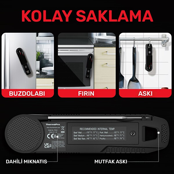 Thermopro TP622 Gıda Pişirme Ölçüm Termometresi