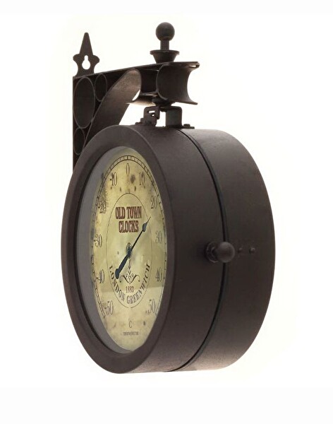 TFA Orient Express Nostaljik Duvar Saati ve Termometre TFA60.3011