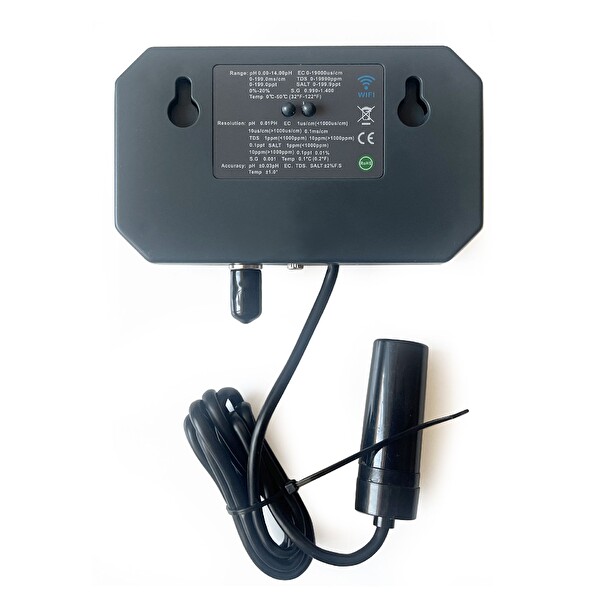 Aek-Tech 6’sı Birarada WiFi Su Kalitesi Test Cihazı PH EC TDS Salt GS Temp PH-W3988