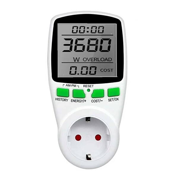 Electroon DT-WT1 Priz Tipi Wattmetre