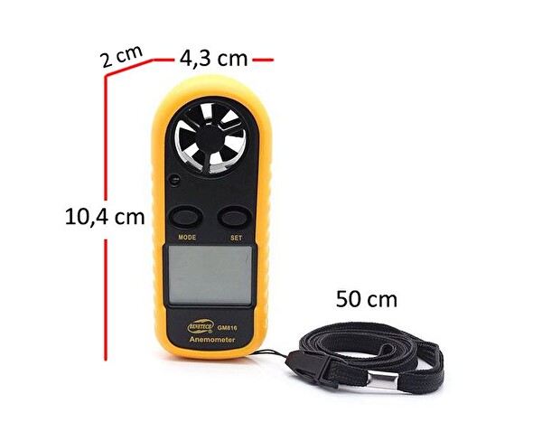 Benetech GM816 Anemometre Termometreli Hava Akım Ölçer