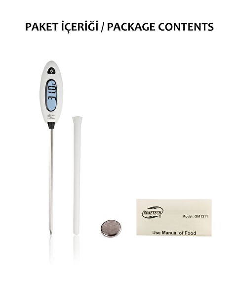 Benetech GM1311 Dijital Saplamalı Yemek Termometresi