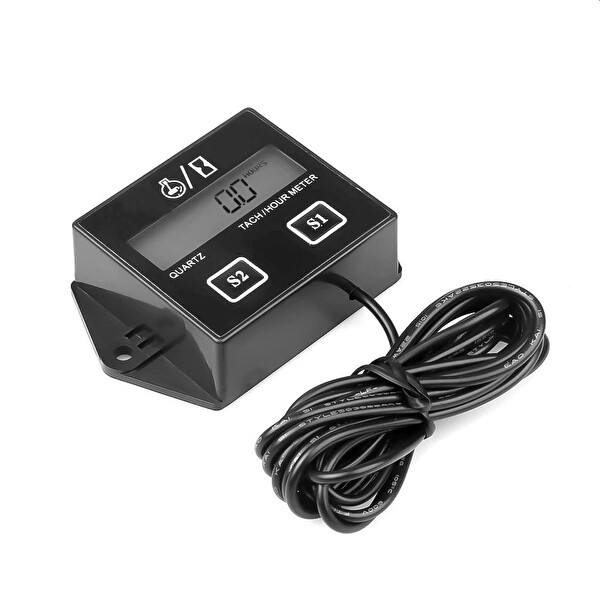 Aek-Tech DT1112 Dijital 2 Zamanlı Motor Takometre Saat Ölçer Rpm