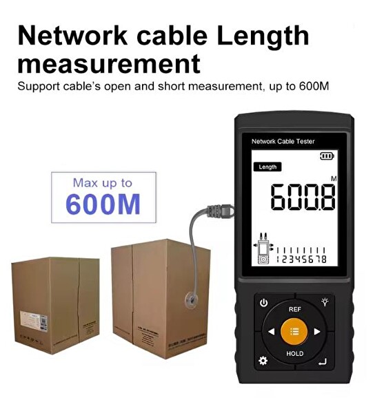 Novacom LT-200 RJ45 Poe Uyumlu Çok Fonksiyonlu Kablo Test Cihazı