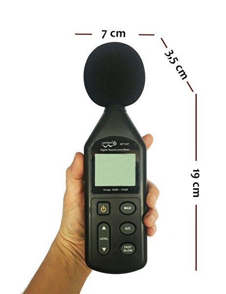 Wintact WT1357 Ses Seviyesi Desibel Ölçer Desibelmetre