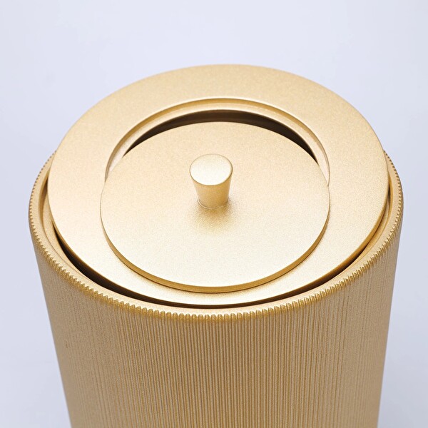 By Selim Lydia Altın 5 Parça Polyester Banyo Seti