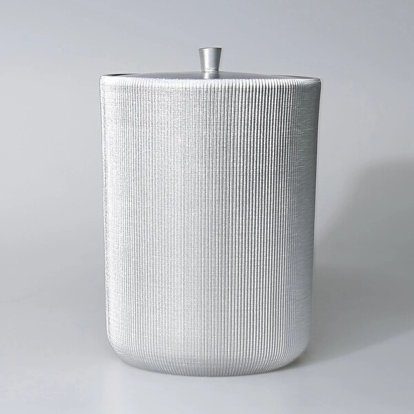 By Selim Lydia Gümüş 5 Parça Polyester Banyo Seti