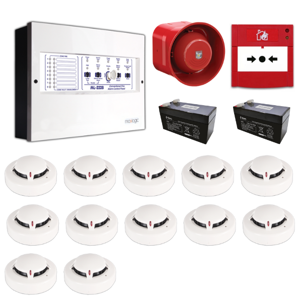 Mavigard Maxlogic 12’li Konvansiyonel Yangın Alarm Seti