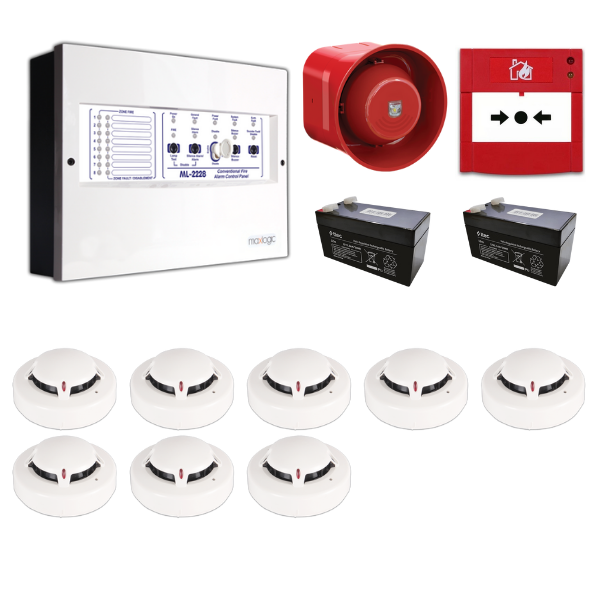Mavigard Maxlogic 8’li Konvansiyonel Yangın Alarm Seti