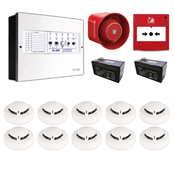 Mavigard Maxlogic 10’lu Konvansiyonel Yangın Alarm Seti