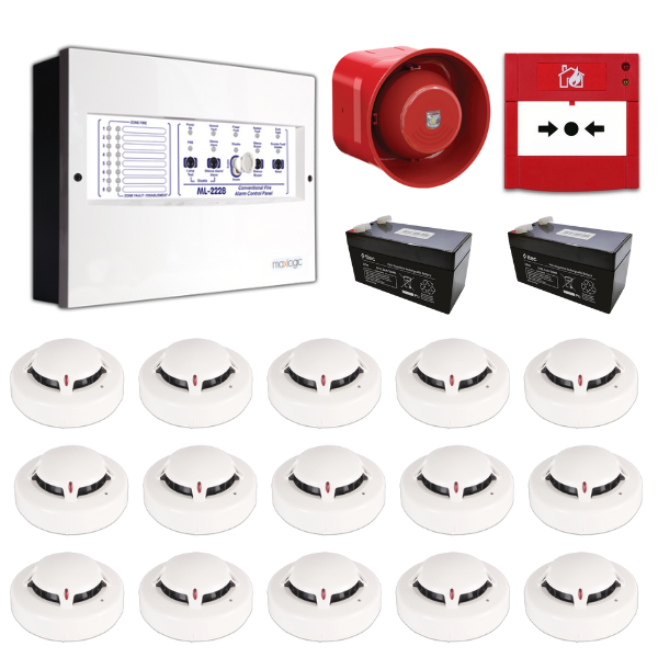 Mavigard Maxlogic 15’li Konvansiyonel Yangın Alarm Seti