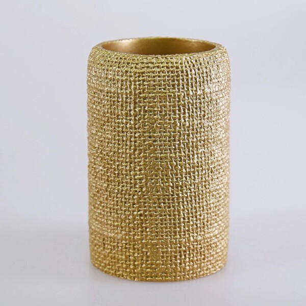 By Selim Natural Altın 5 Parça Polyester Banyo Seti